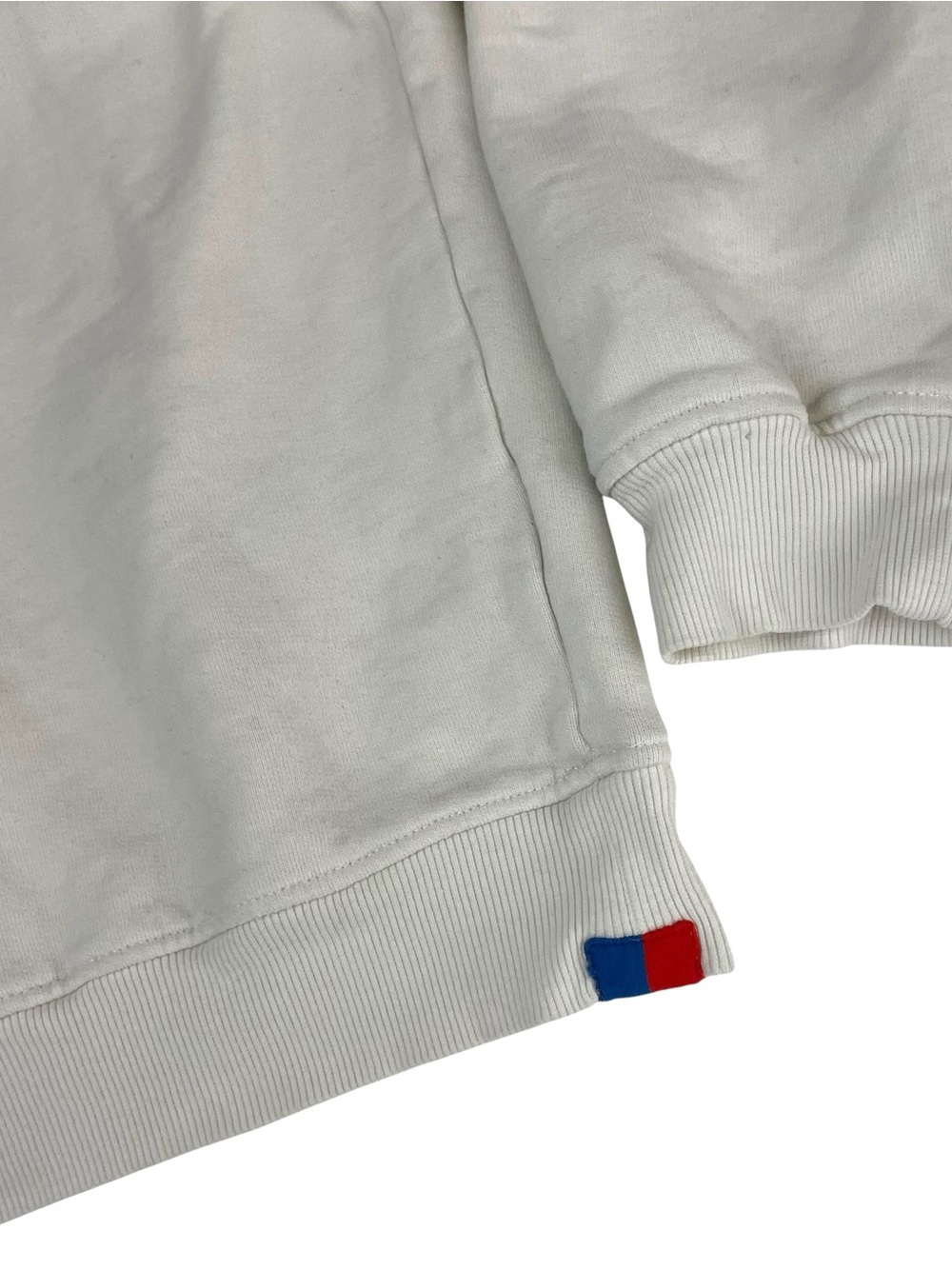KULE The Oversized Apres Tennis Sweatshirt Cream Medium - Picture 9 of 10